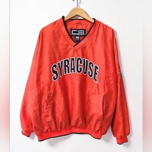Vintage Syracuse SU Pullover Lined Windbreaker Jacket Mens XL Crable Sportswear